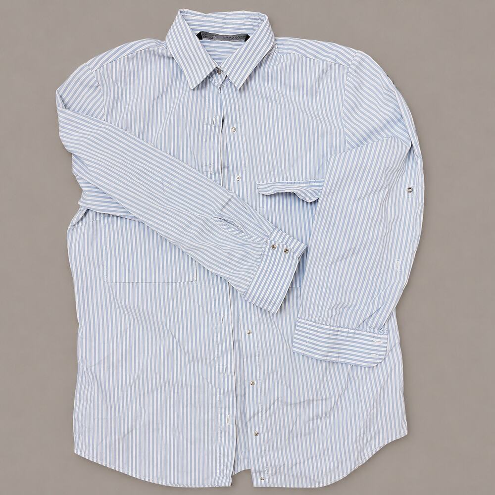Zara Basics Women’s XS Striped Button Down